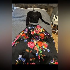 Floral prom dress